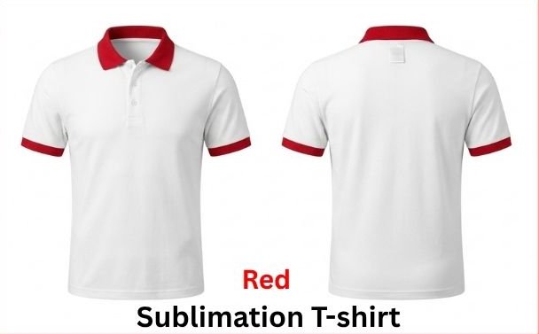 Sublimation T-Shirt — Red collar